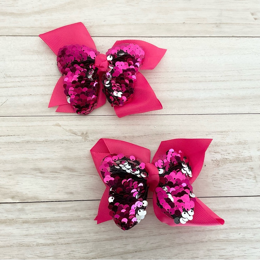 Girls Butterfly Bow Set Of 2